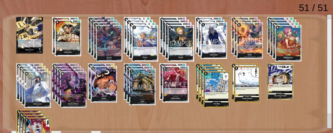 OP07 Black Lucci Pre-Made Deck (Japanese)