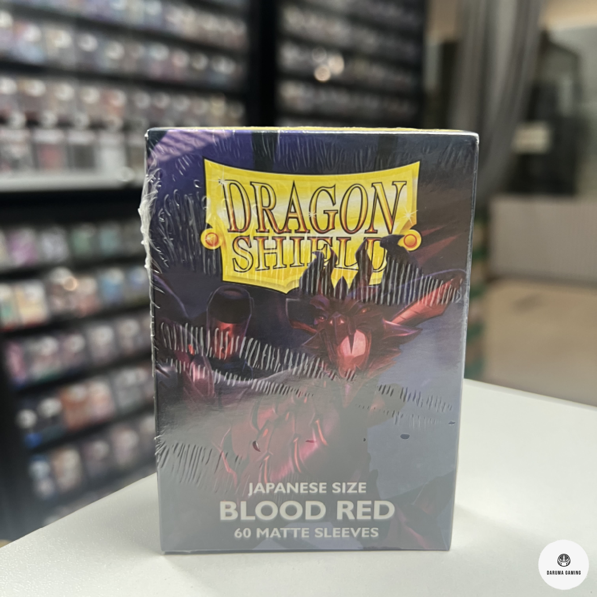Dragon Shield Blood Red Matte Sleeves – Japanese Size (60 Sleeves)