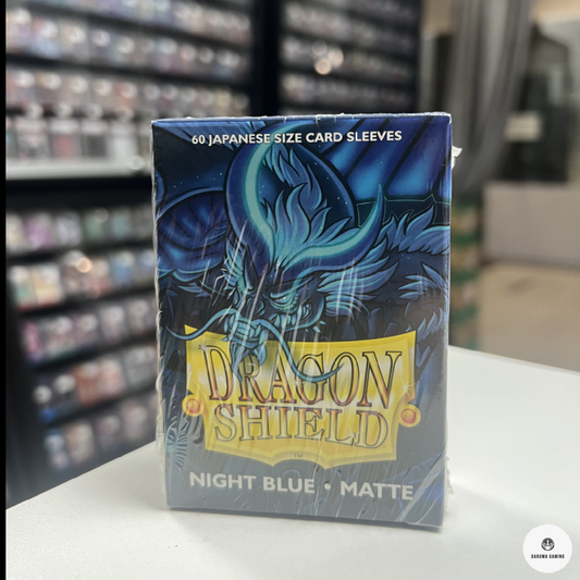 Dragon Shield Night Blue Matte Sleeves – Japanese Size (60 Sleeves)