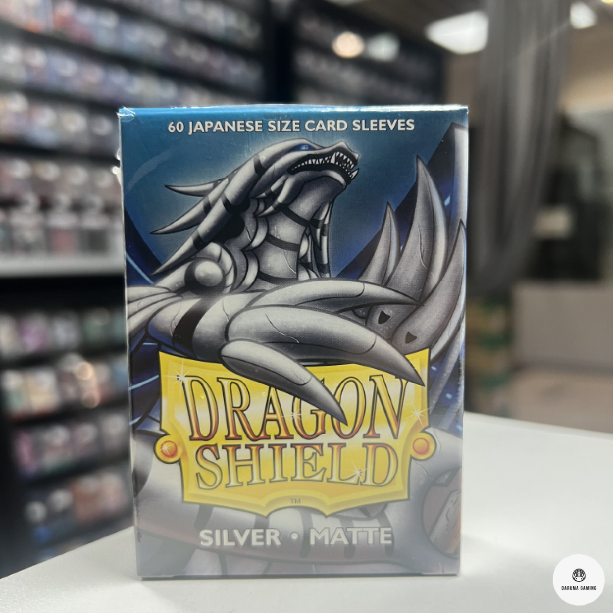 Dragon Shield Silver Matte Sleeves – Japanese Size (60 Sleeves)