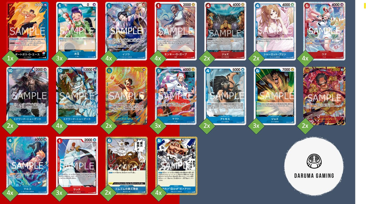 OP13 - Red Blue - Ace Pre-Made Deck (Japanese)
