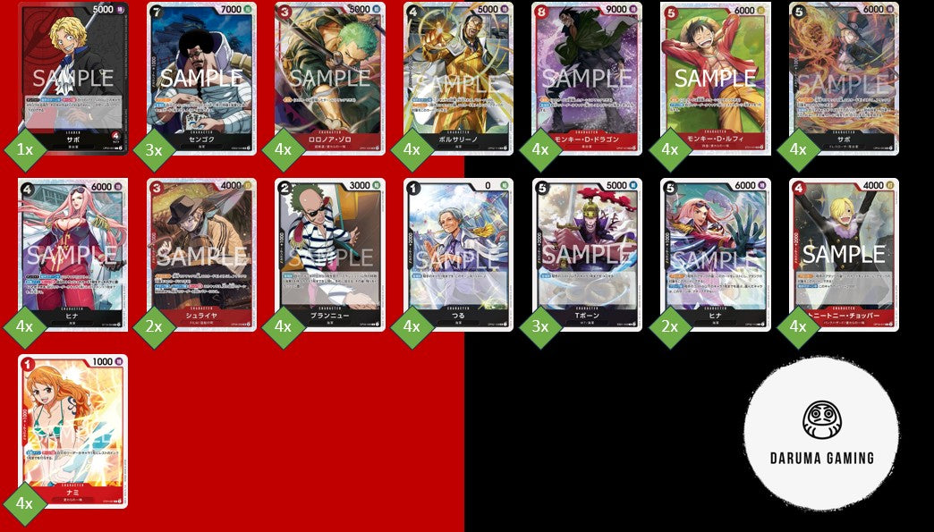 OP05 - Red Black - Sabo Pre-Made Deck (Japanese)