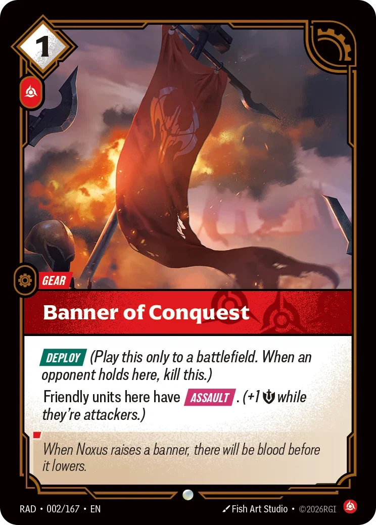 Banner of Conquest RAD-002/167 Riftbound Radiance