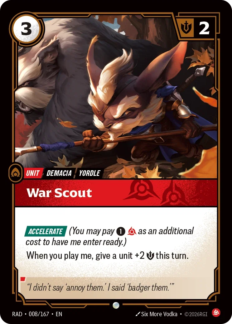 War Scout RAD-008/167 Riftbound Radiance