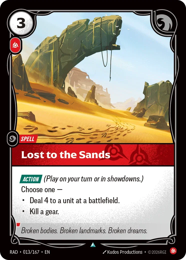 Lost to the Sands RAD-013/167 Riftbound Radiance