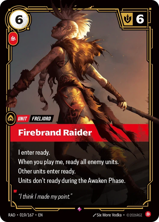Firebrand Raider RAD-019/167 Riftbound Radiance
