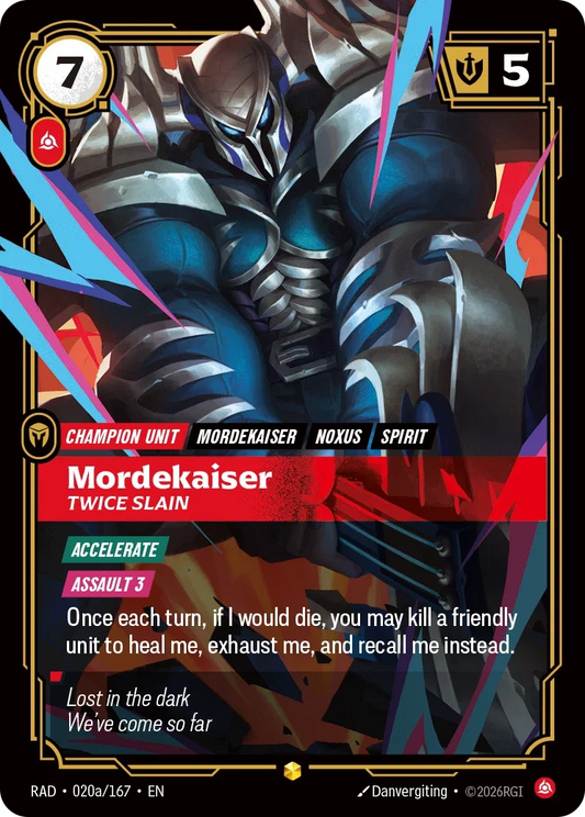 Mordekaiser, Twice Slain RAD-020A/167 Riftbound Radiance
