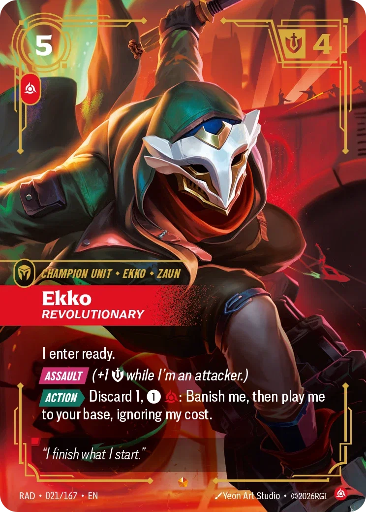 Ekko, Revolutionary RAD-021/167 Riftbound Radiance