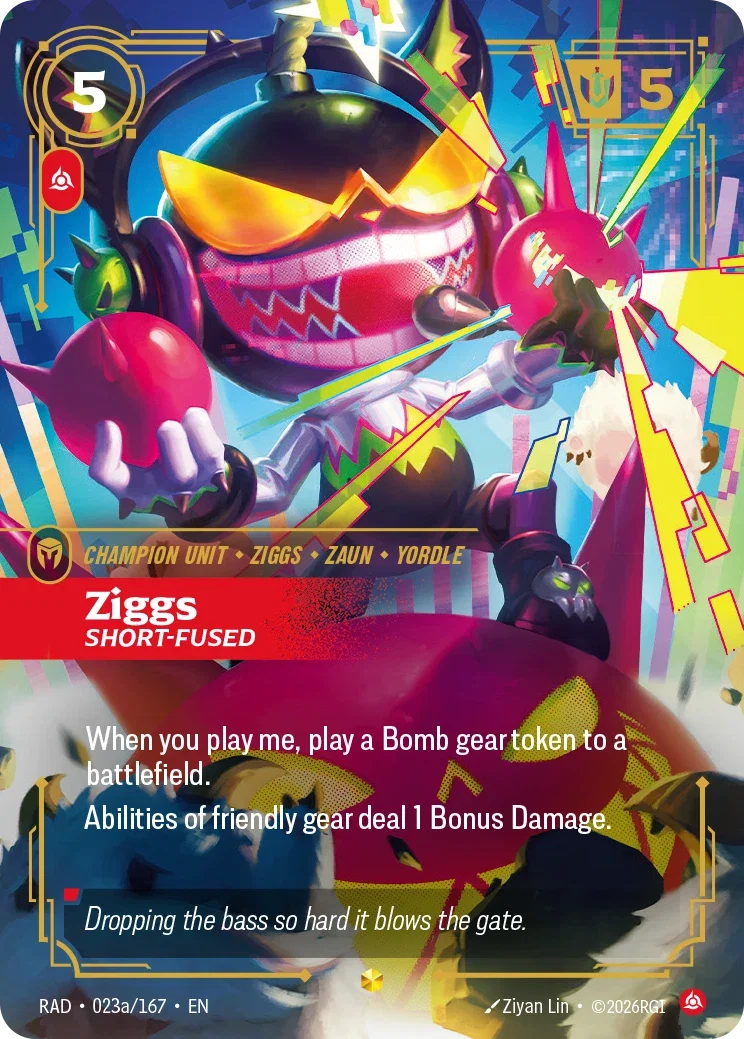 Ziggs, Short-Fused RAD-023A/167 Riftbound Radiance