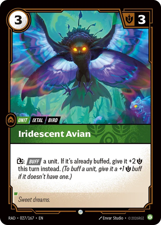 Iridescent Avian (Foiled) RAD-027/167 (Foiled) Riftbound Radiance