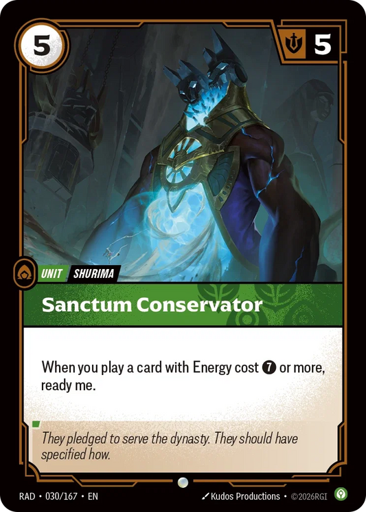 Sanctum Conservator (Foiled) RAD-030/167 (Foiled) Riftbound Radiance
