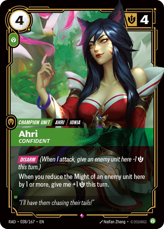 Ahri, Confident RAD-038/167 Riftbound Radiance