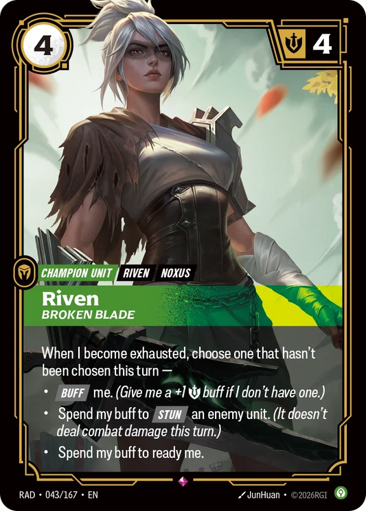 Riven, Broken Blade RAD-043/167 Riftbound Radiance