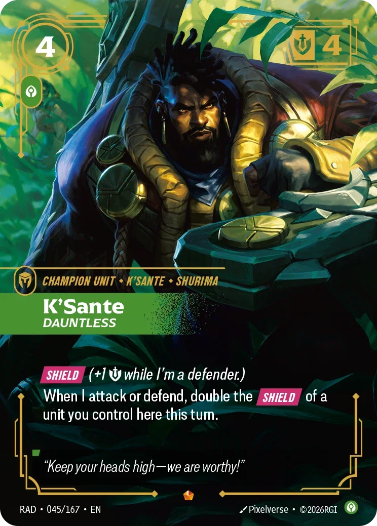 K'Sante, Dauntless RAD-045/167 Riftbound Radiance