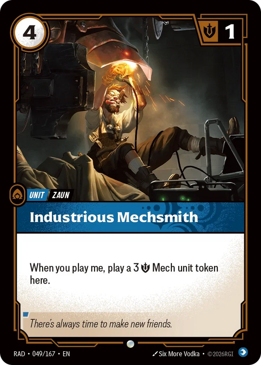 Industrious Mechsmith (Foiled) RAD-049/167 (Foiled) Riftbound Radiance