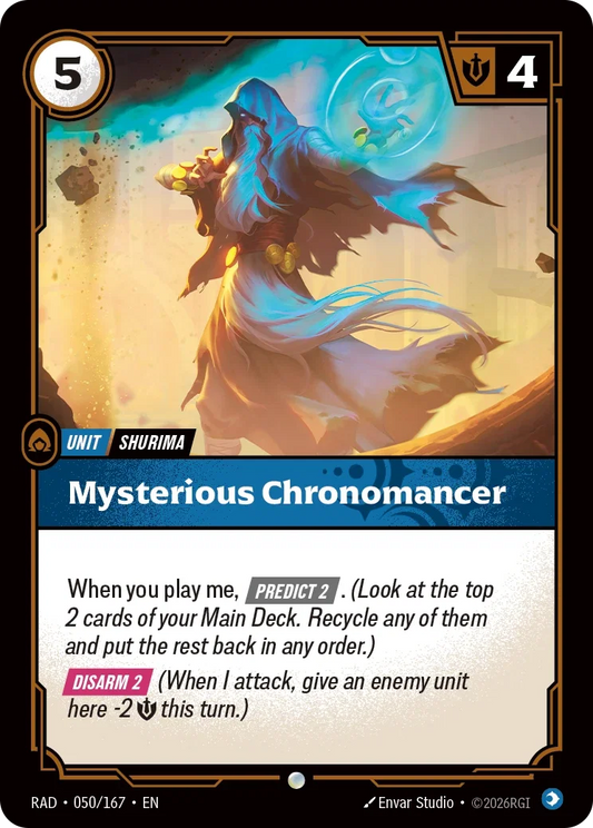 Mysterious Chronomancer (Foiled) RAD-050/167 (Foiled) Riftbound Radiance