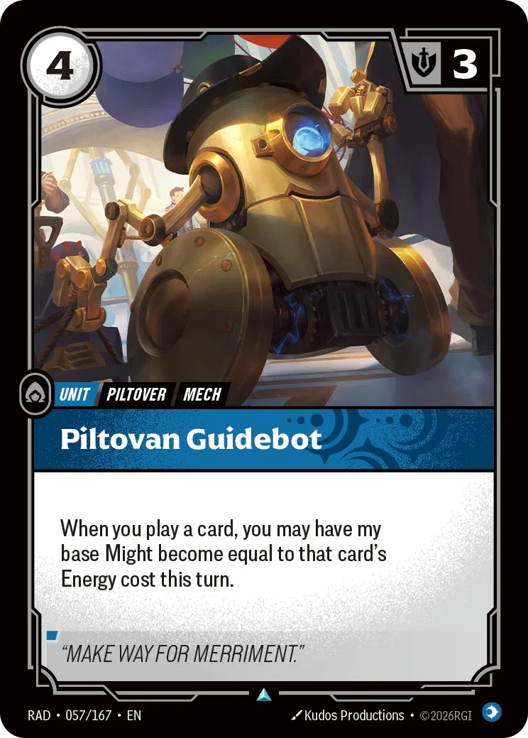 Piltovan Guidebot (Foiled) RAD-057/167 (Foiled) Riftbound Radiance