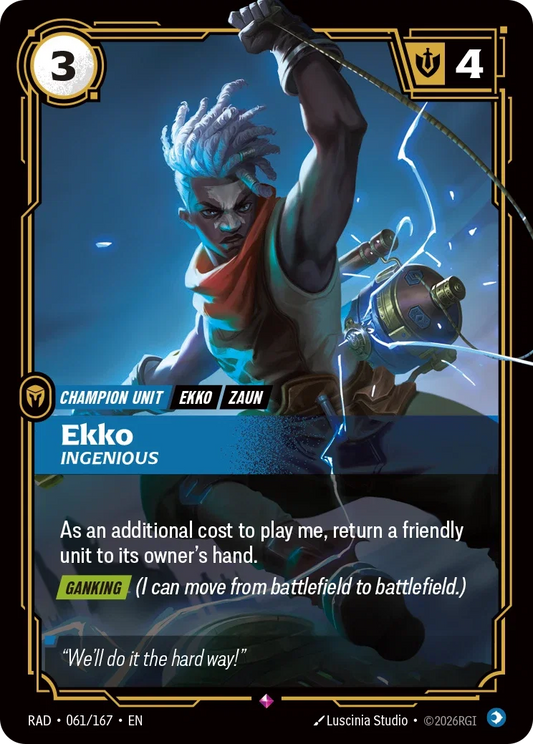 Ekko, Ingenious RAD-061/167 Riftbound Radiance