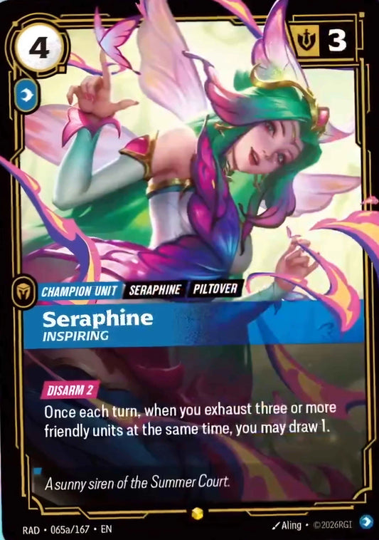 Seraphine, Inspiring RAD-065A/167 Riftbound Radiance