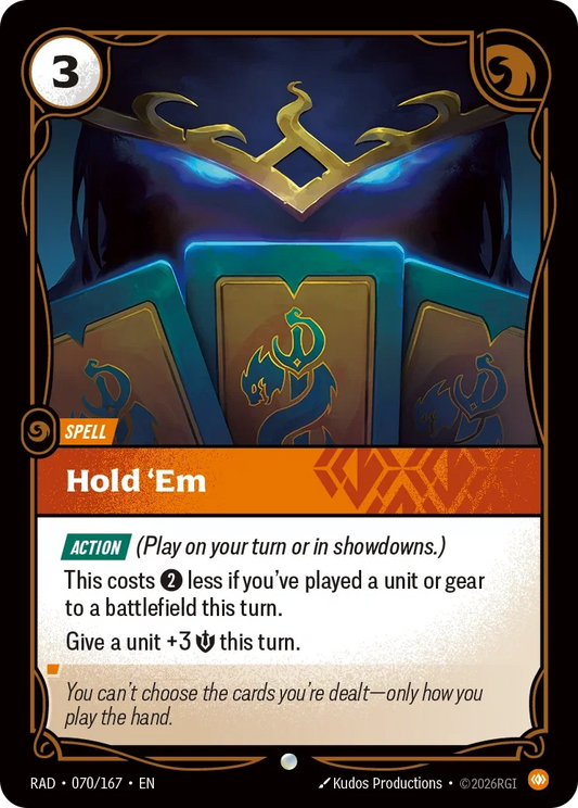 Hold 'Em (Foiled) RAD-070/167 (Foiled) Riftbound Radiance