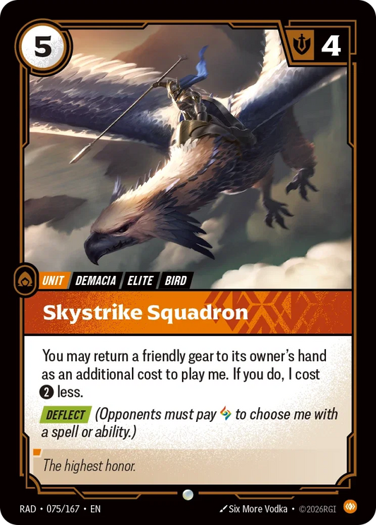Skystrike Squadron (Foiled) RAD-075/167 (Foiled) Riftbound Radiance