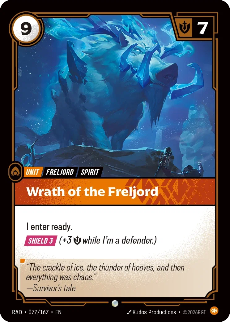 Wrath of the Freljord (Foiled) RAD-077/167 (Foiled) Riftbound Radiance