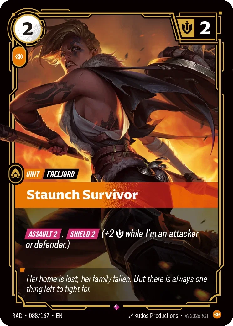 Staunch Survivor RAD-088/167 Riftbound Radiance