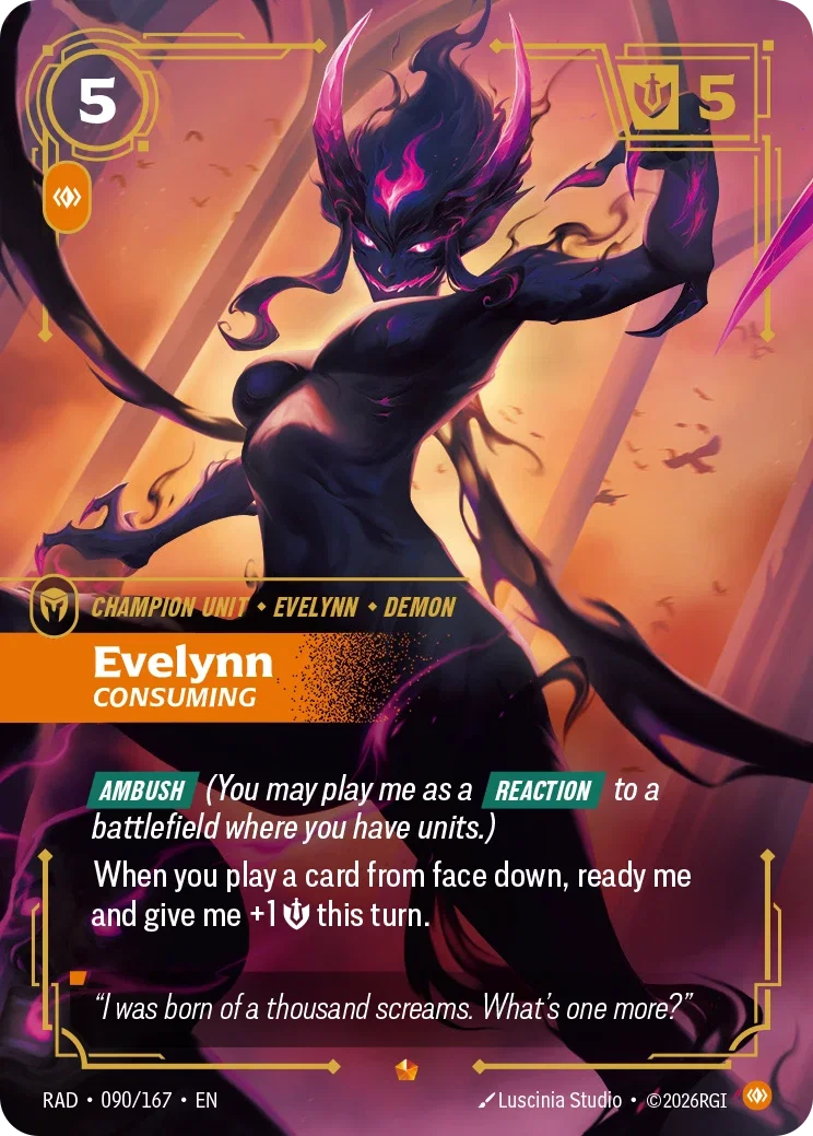 Evelynn, Consuming RAD-090/167 Riftbound Radiance