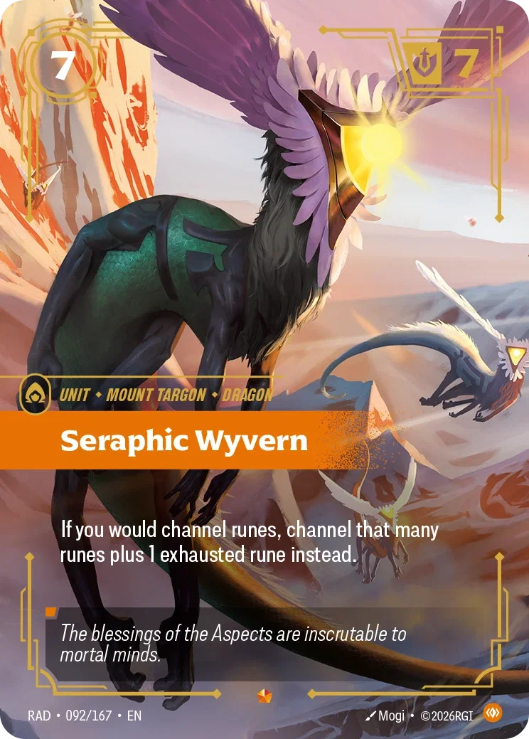 Seraphic Wyvern RAD-092/167 Riftbound Radiance
