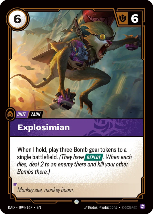Explosimian (Foiled) RAD-094/167 (Foiled) Riftbound Radiance