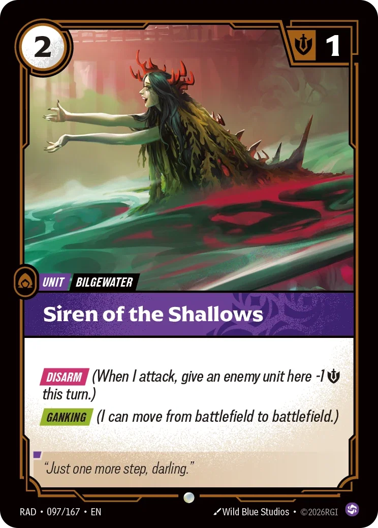 Siren of the Shallows (Foiled) RAD-097/167 (Foiled) Riftbound Radiance