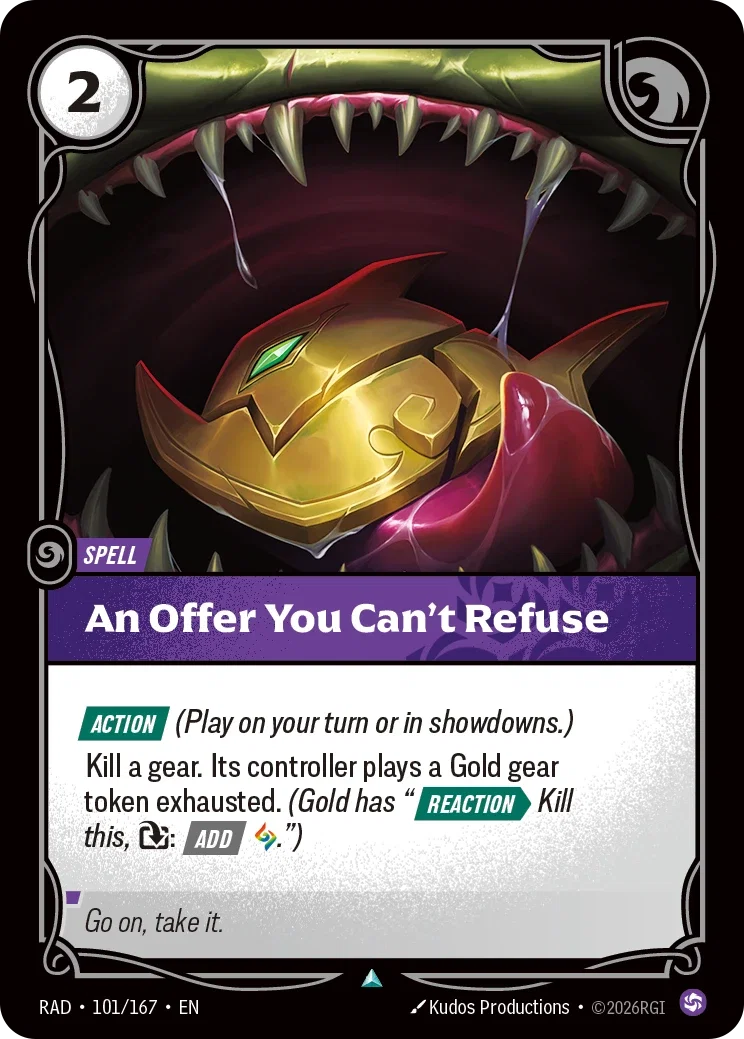 An Offer You Can't Refuse RAD-101/167 Riftbound Radiance