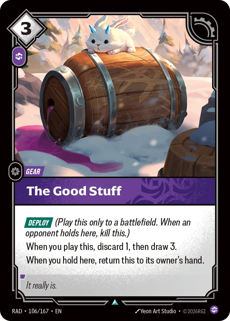The Good Stuff (Foiled) RAD-106/167 (Foiled) Riftbound Radiance