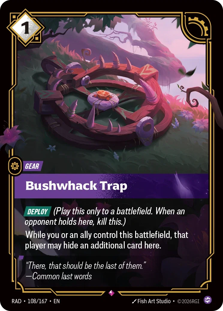 Bushwhack Trap RAD-108/167 Riftbound Radiance