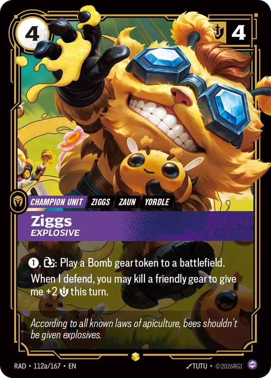 Ziggs, Explosive RAD-112A/167 Riftbound Radiance