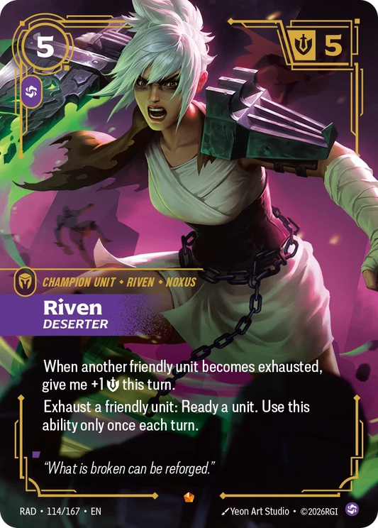 Riven, Deserter RAD-114/167 Riftbound Radiance