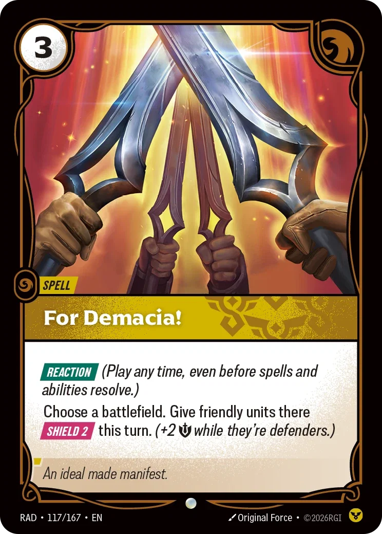 For Demacia! RAD-117/167 Riftbound Radiance