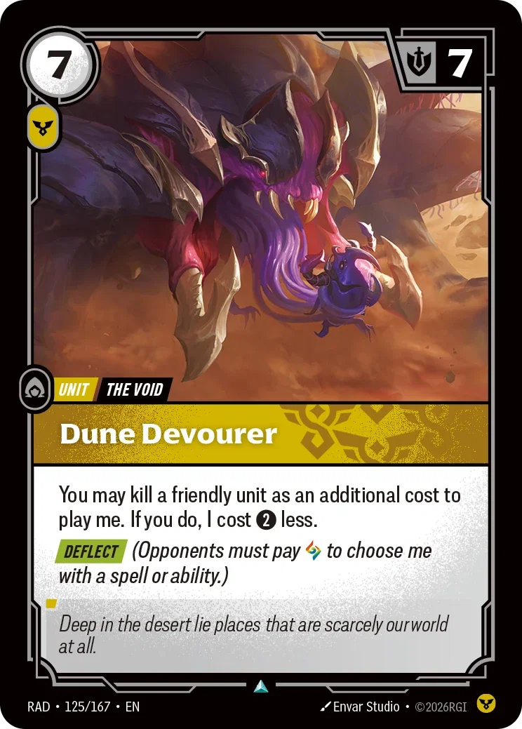 Dune Devourer (Foiled) RAD-125/167 (Foiled) Riftbound Radiance