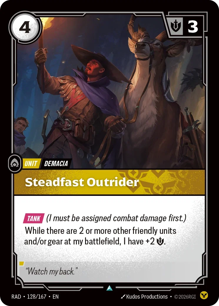 Steadfast Outrider RAD-128/167 Riftbound Radiance