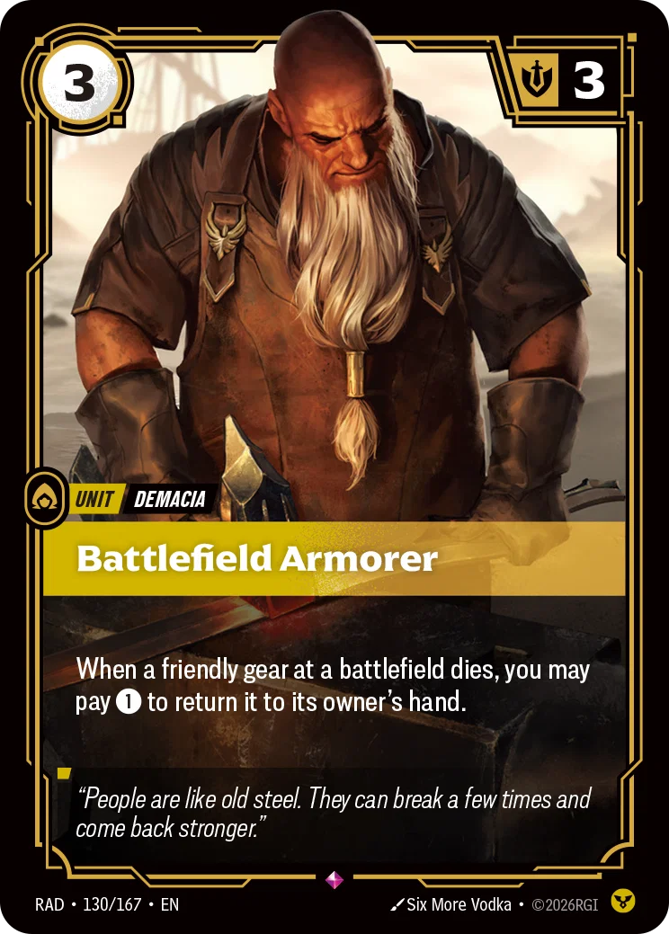 Battlefield Armorer RAD-130/167 Riftbound Radiance