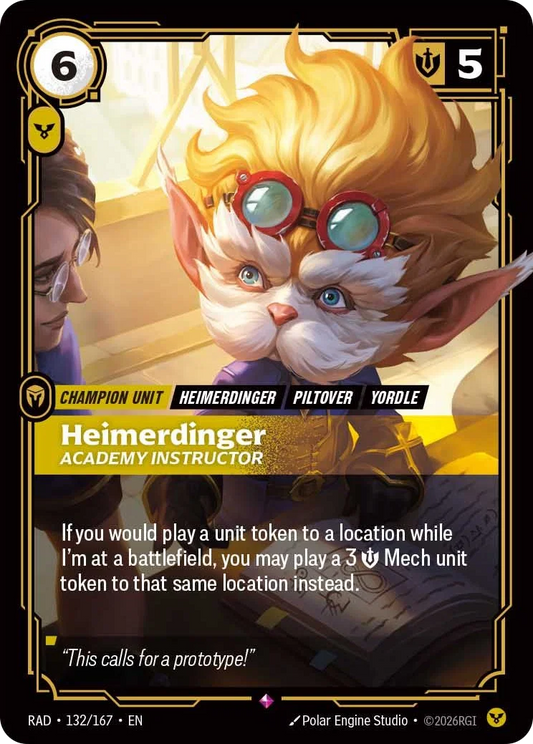 Heimerdinger, Academy Instructor RAD-132/167 Riftbound Radiance
