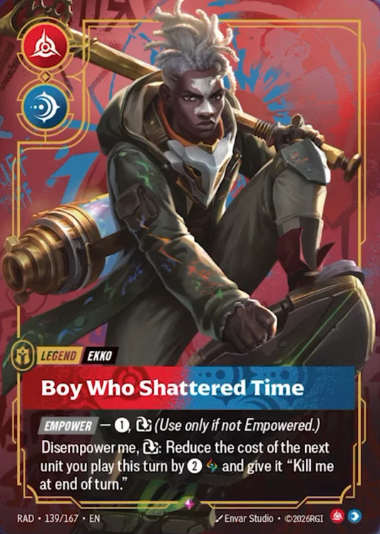 Ekko, Boy Who Shattered Time RAD-139/167 Riftbound Radiance