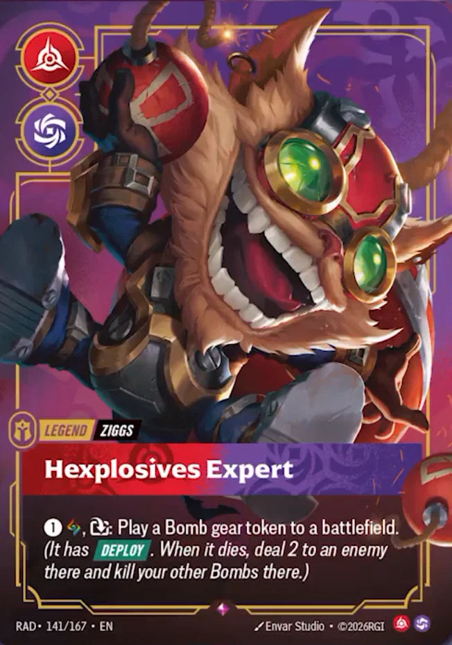 Ziggs, Hexplosives Expert RAD-141/167 Riftbound Radiance