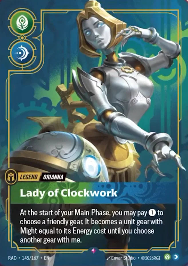 Orianna, Lady of Clockwork RAD-145/167 Riftbound Radiance