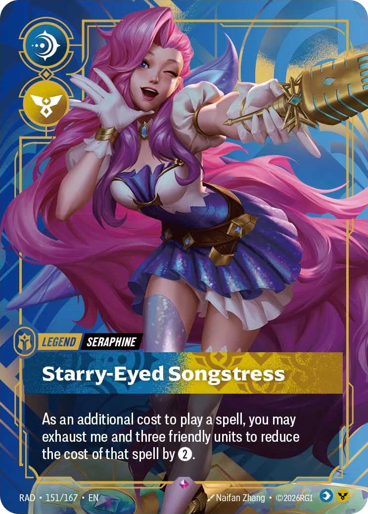 Seraphine, Starry-Eyed Songstress RAD-151/167 Riftbound Radiance