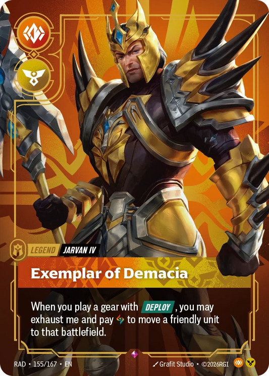 Jarvan IV, Exemplar of Demacia RAD-155/167 Riftbound Radiance