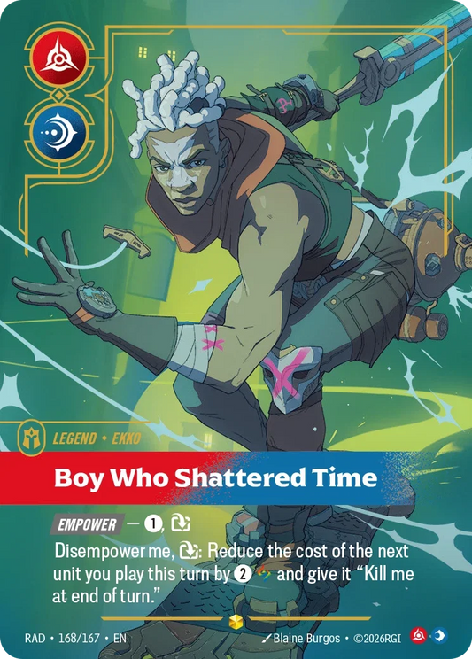 Ekko, Boy Who Shattered Time RAD-168/167 Riftbound Radiance