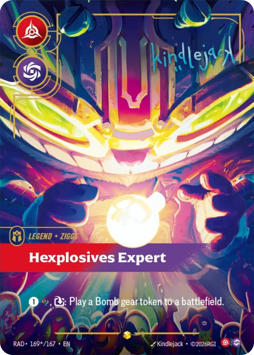 Ziggs, Hexplosives Expert RAD-169*/167 Riftbound Radiance