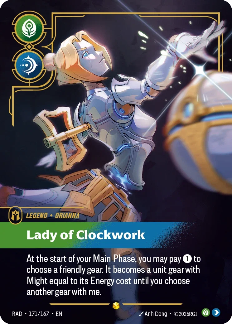 Orianna, Lady of Clockwork RAD-171/167 Riftbound Radiance