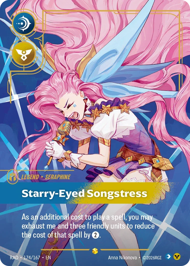 Seraphine, Starry-Eyed Songstress RAD-174/167 Riftbound Radiance